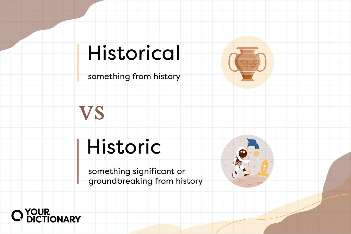 Historic (Astronaut) versus Historical (Egypt pottery) definitions