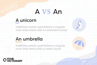 A (Unicorn) versus An (Umbrella) With Example And Definitions