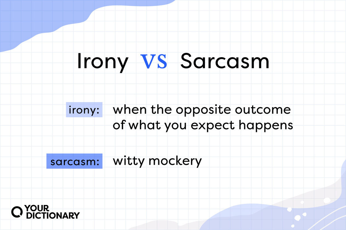 Irony vs. Sarcasm: Types and Differences | YourDictionary