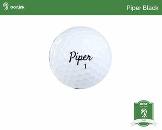 Piper Black golf ball badge