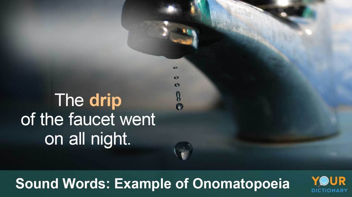 onomatopoeia examples in sentences