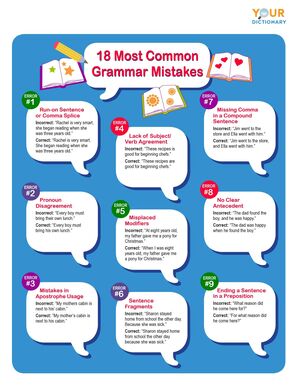 18 most common grammar mistakes printable