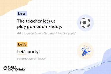 Lets (Ball) vs Let's (Party, confetti) With Definitions and Examples