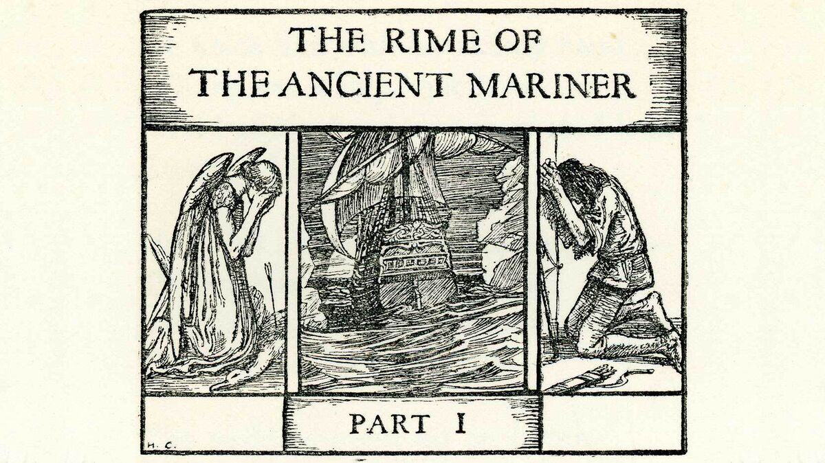scene from the rime of the ancient mariner