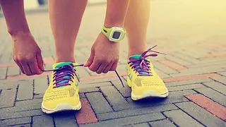 runner tie shoe laces as example implicit memory