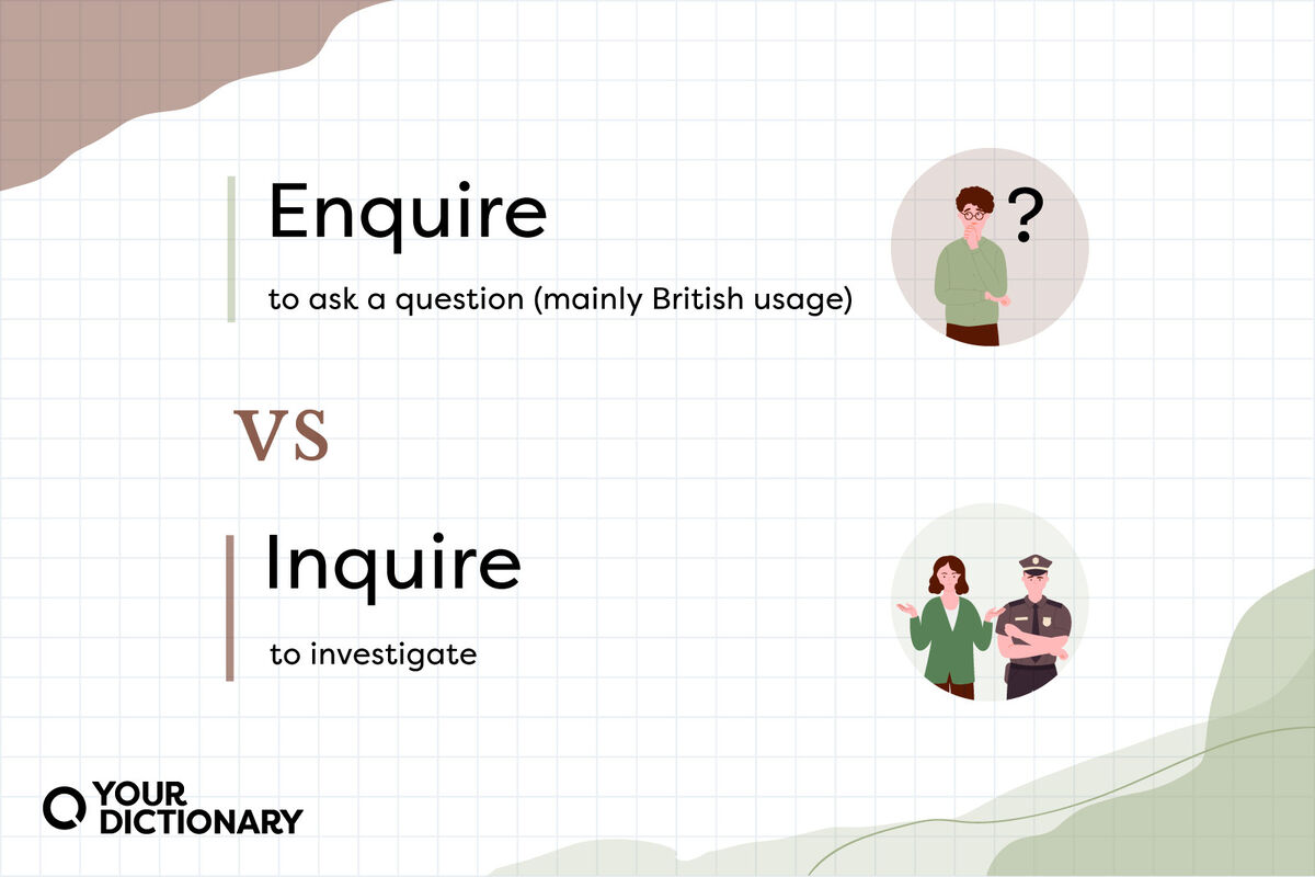 Enquire vs. Inquire | Differences and Proper Uses | YourDictionary