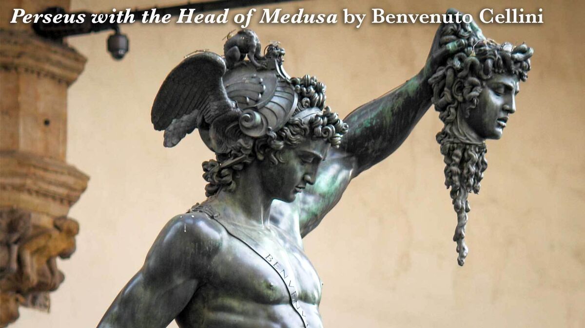 persius with the head of medusa Cellini