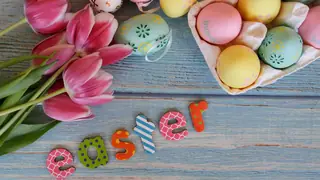 Easter symbol meaning eggs tulips