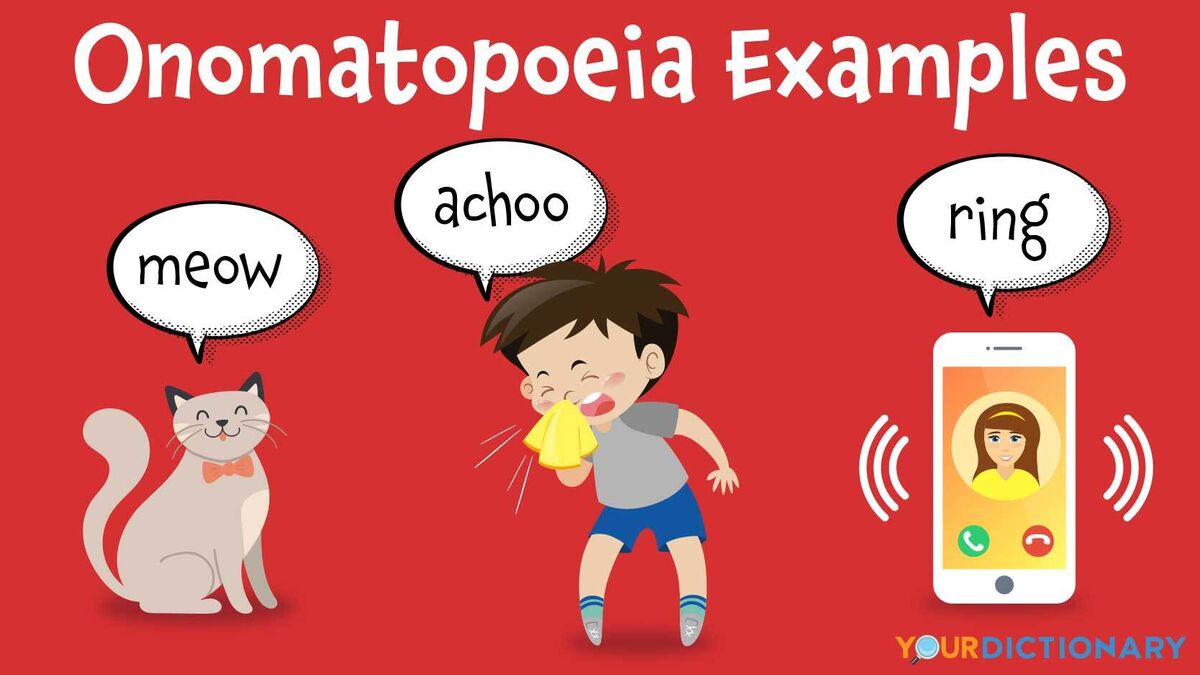 onomatopoeia examples in a sentence