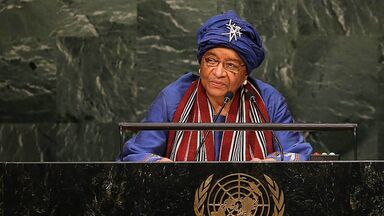 President of Liberia Ellen Johnson Sirleaf