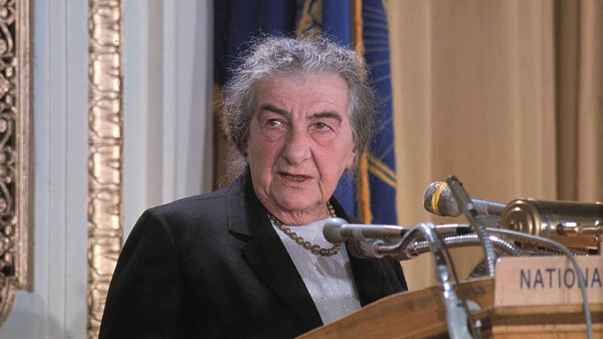 female Israel Prime Minister Golda Meir