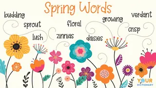 flowers and spring words