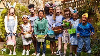 Easter fact is traditional kids egg hunt