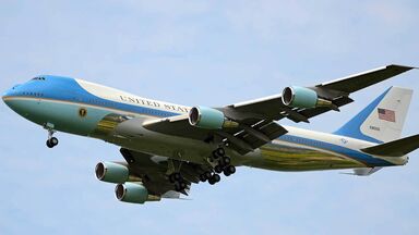 air force one in flight