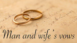 Wedding rings and vows as examples of possessive nouns
