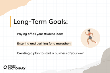 Woman Running With Long Term Goals Examples