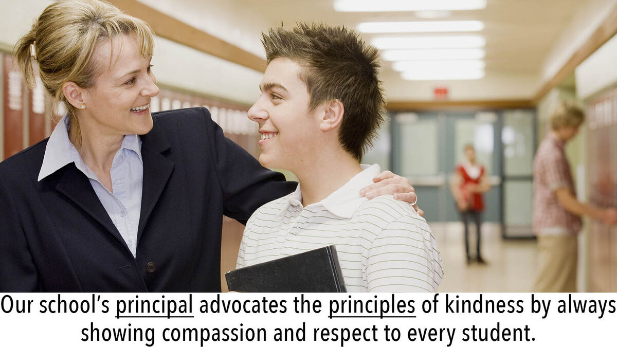 Principal vs. Principle example