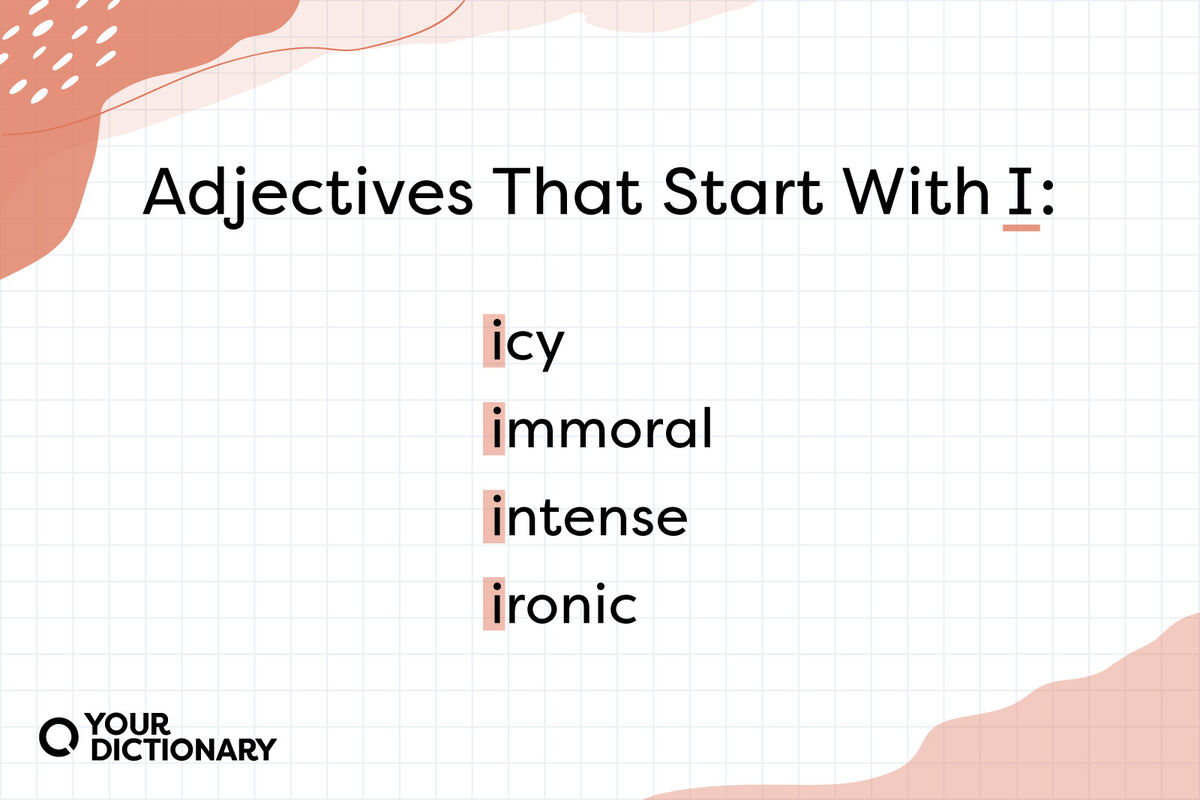 List of Adjectives That Start with I