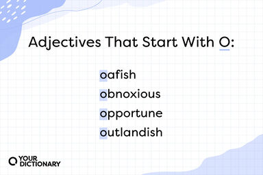 list of four adjectives that start with "O"