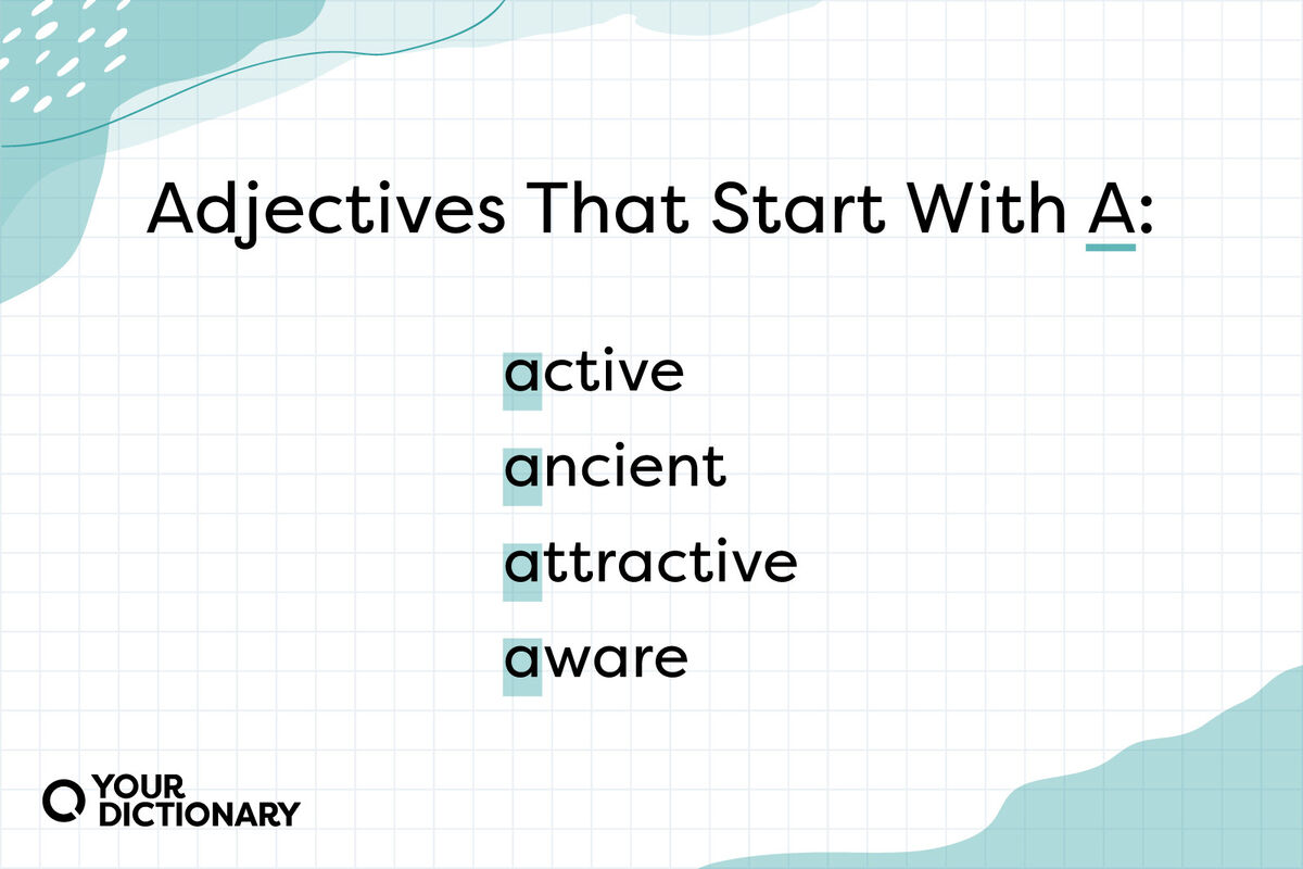 Adjectives That Start With A List Of Adjectives YourDictionary