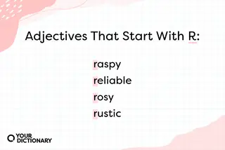 Adjectives That Start With R Yourdictionary