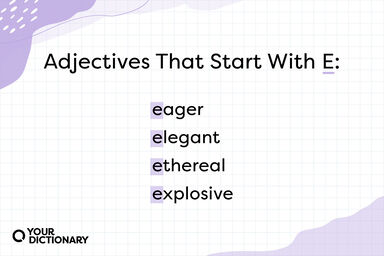 Adjectives That Start with E