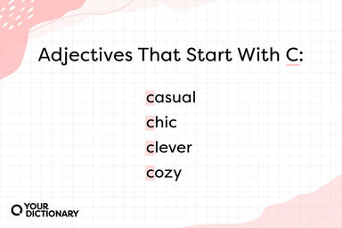 list of four adjectives that start with "C"