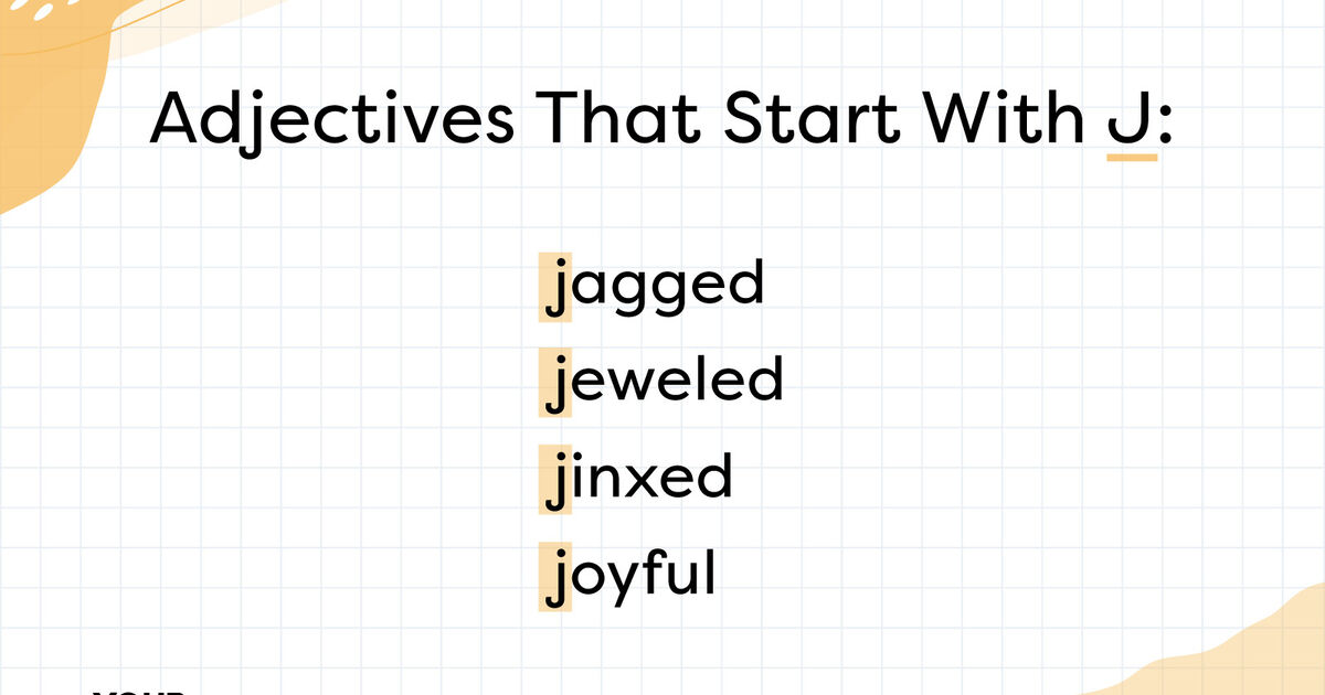 List Of Adjectives That Start With J Adjectives Words vrogue.co