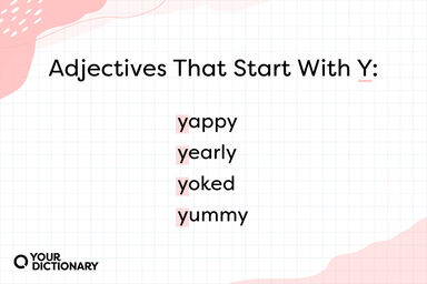 Adjectives That Start with Y