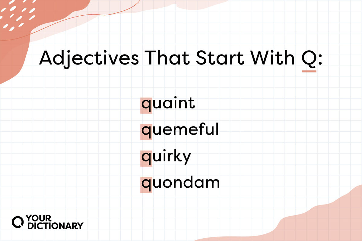 Adjectives That Start with Q