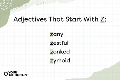 List of Four Adjectives That Start with Z