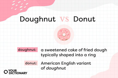 Donut versus Doughnut With Illustration and Definitions