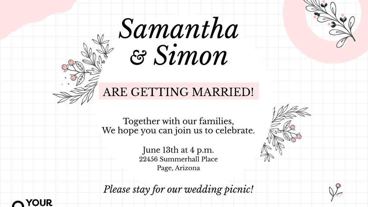 Wedding Invitations Visual Examples and Ideas YourDictionary pic