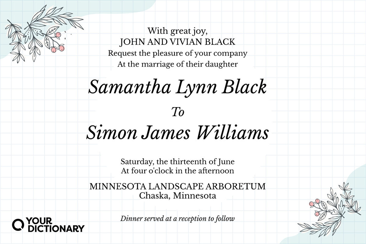 Wedding Invitations | Visual Examples and Ideas | YourDictionary