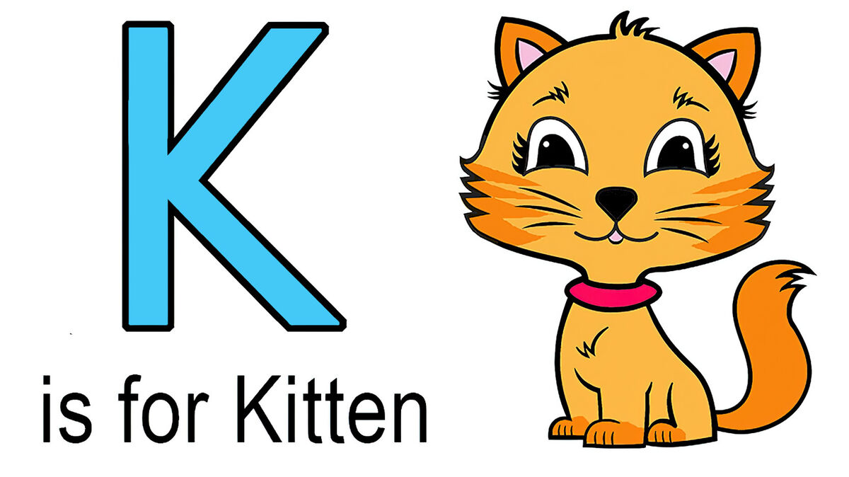 k words for kids example of kitten