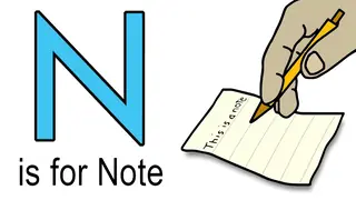 N words for kids example of note