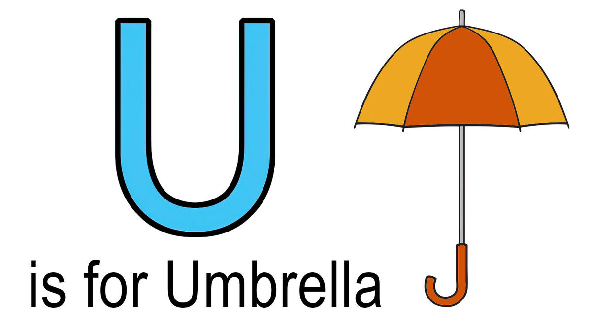 u words for kids example of umbrella