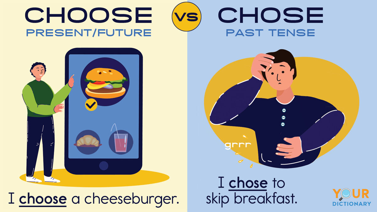 choose vs chose example