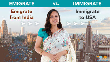 emigrate from India versus immigrate to USA