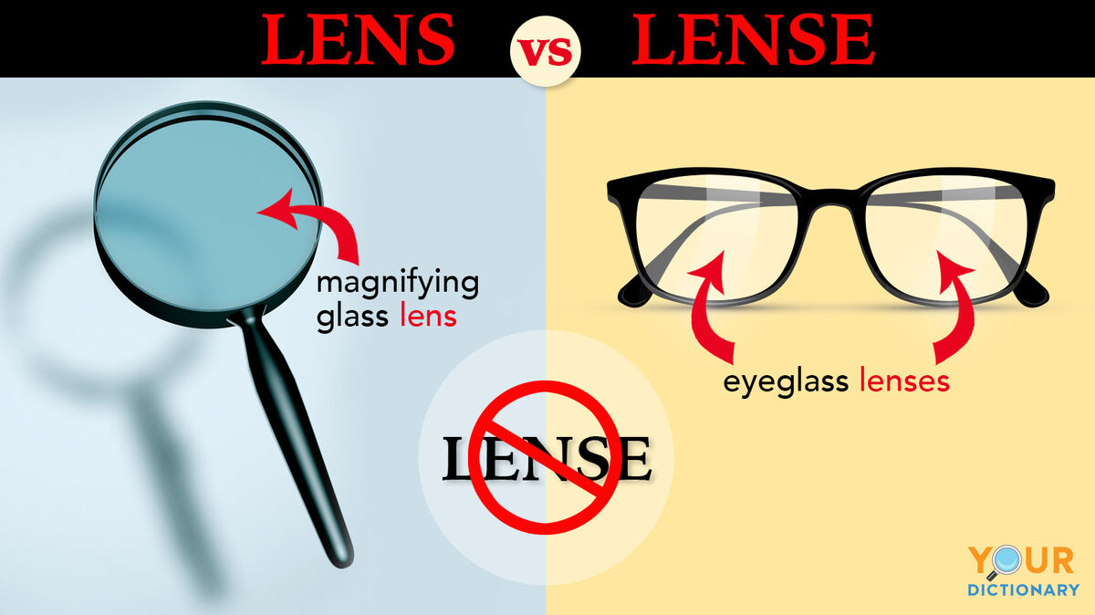 contrast nemen uitzending Lense vs. Lens: See the Difference Clearly | YourDictionary