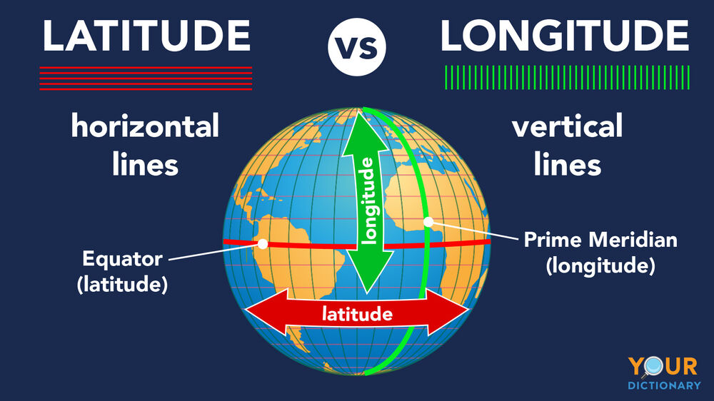 Earth Latitude And Longitude Lines Latitude And Longitude Map