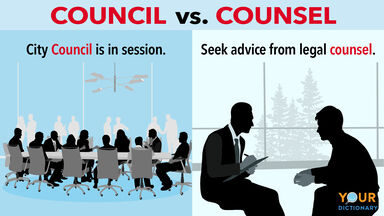 council vs counsel examples