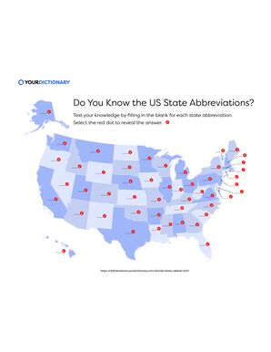 US State Abbreviations quiz