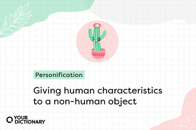winking cactus with personification definition
