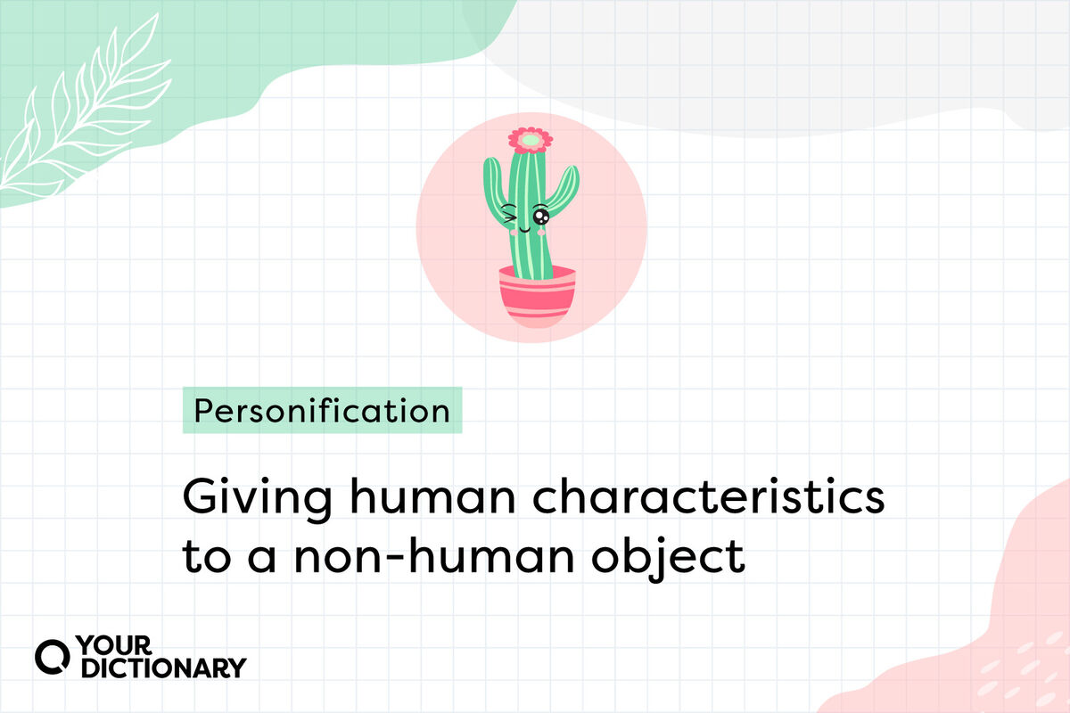 winking cactus with personification definition