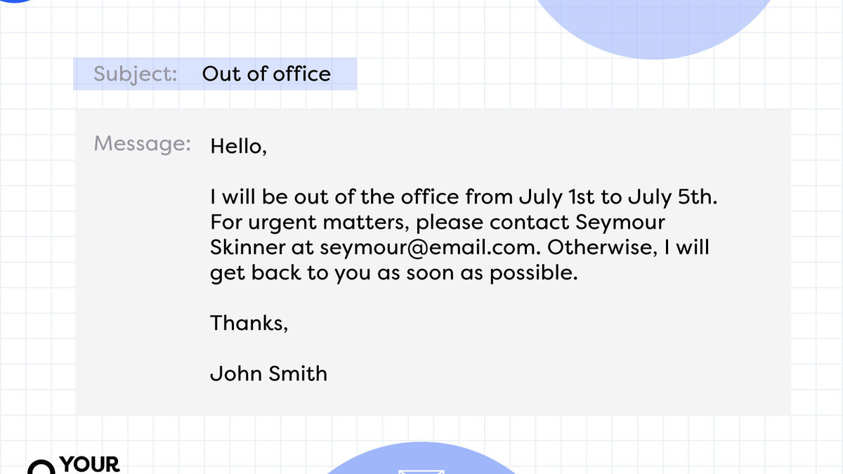 How To Write an Out-of-Office Message | Writing in Professional Settings |  YourDictionary