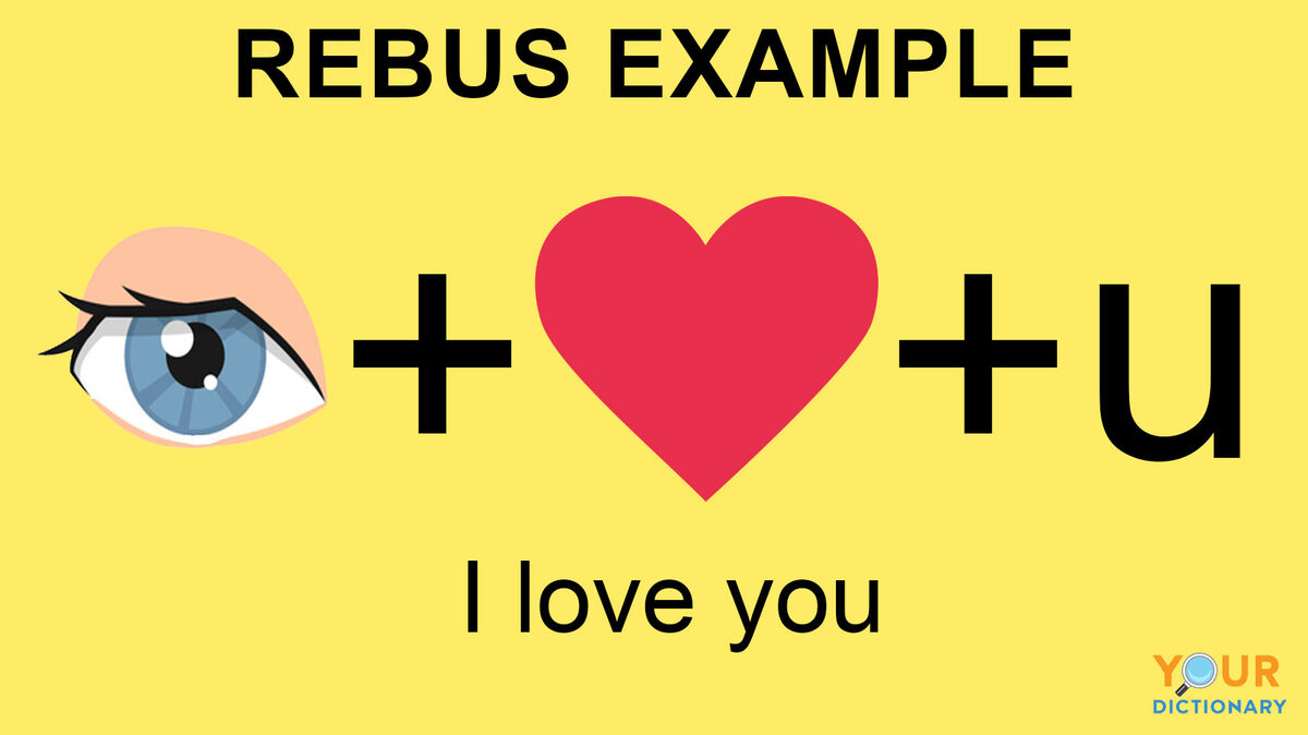 rebus puzzle example i love you