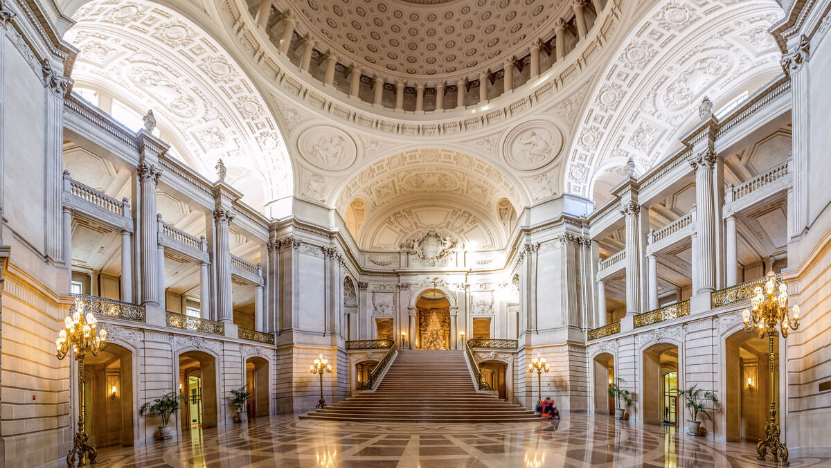 Inside San Francisco City Hall