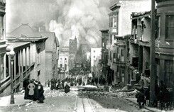Aftermath photo of the 1906 San Francisco earthquake