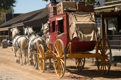Red stagecoach